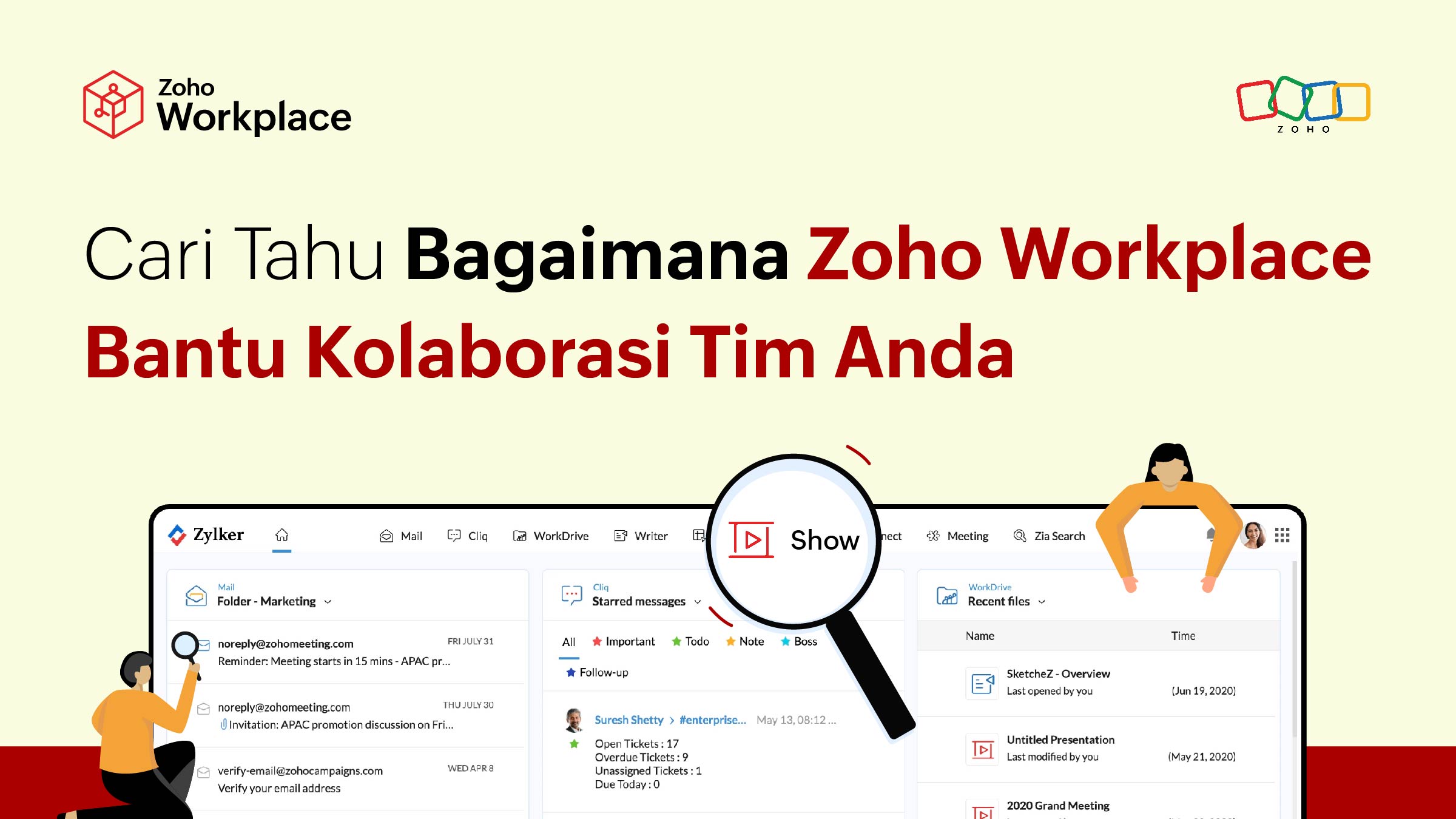 Zoho workplace untuk software kolaborasi terbaik