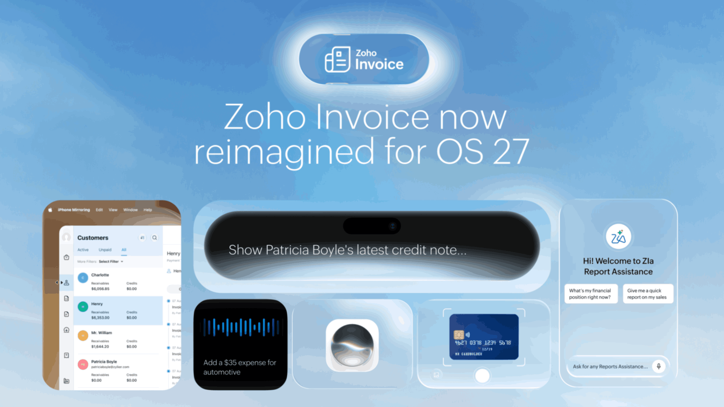 Reimagining Zoho Invoice for Apple’s New iOS 27, iPadOS 27 and macOS 27