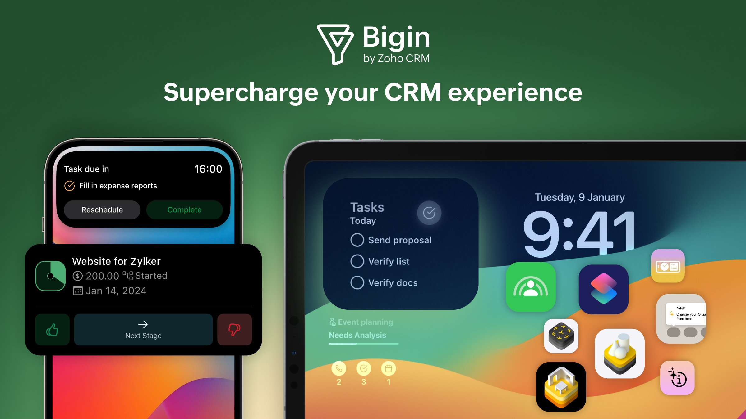 Supercharge your CRM experience with Bigin on iOS 17 and iPadOS 17