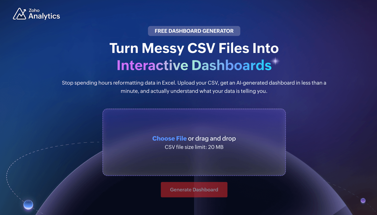 60초 만에 완성하는 무료 AI 대시보드 빌더
