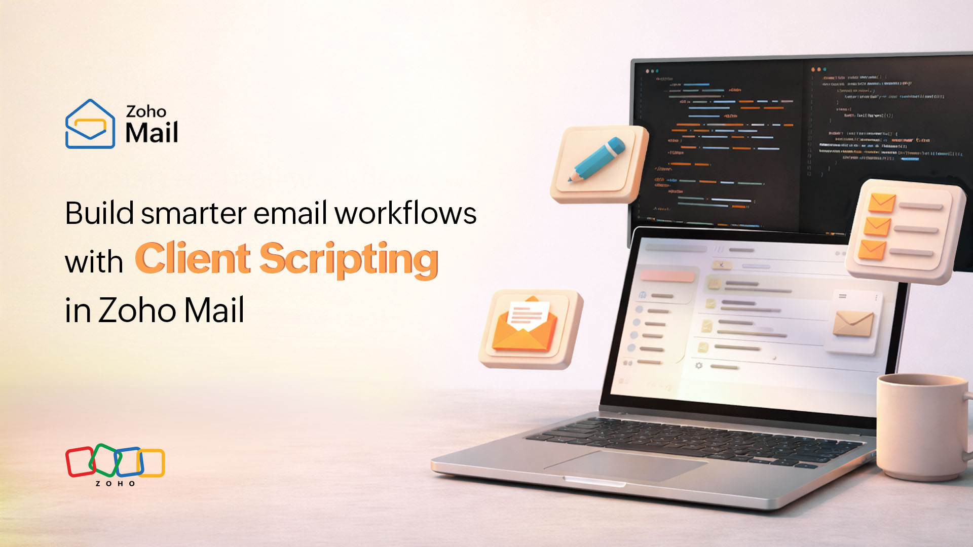 Build smarter email workflows with Client Scripting in Zoho Mail