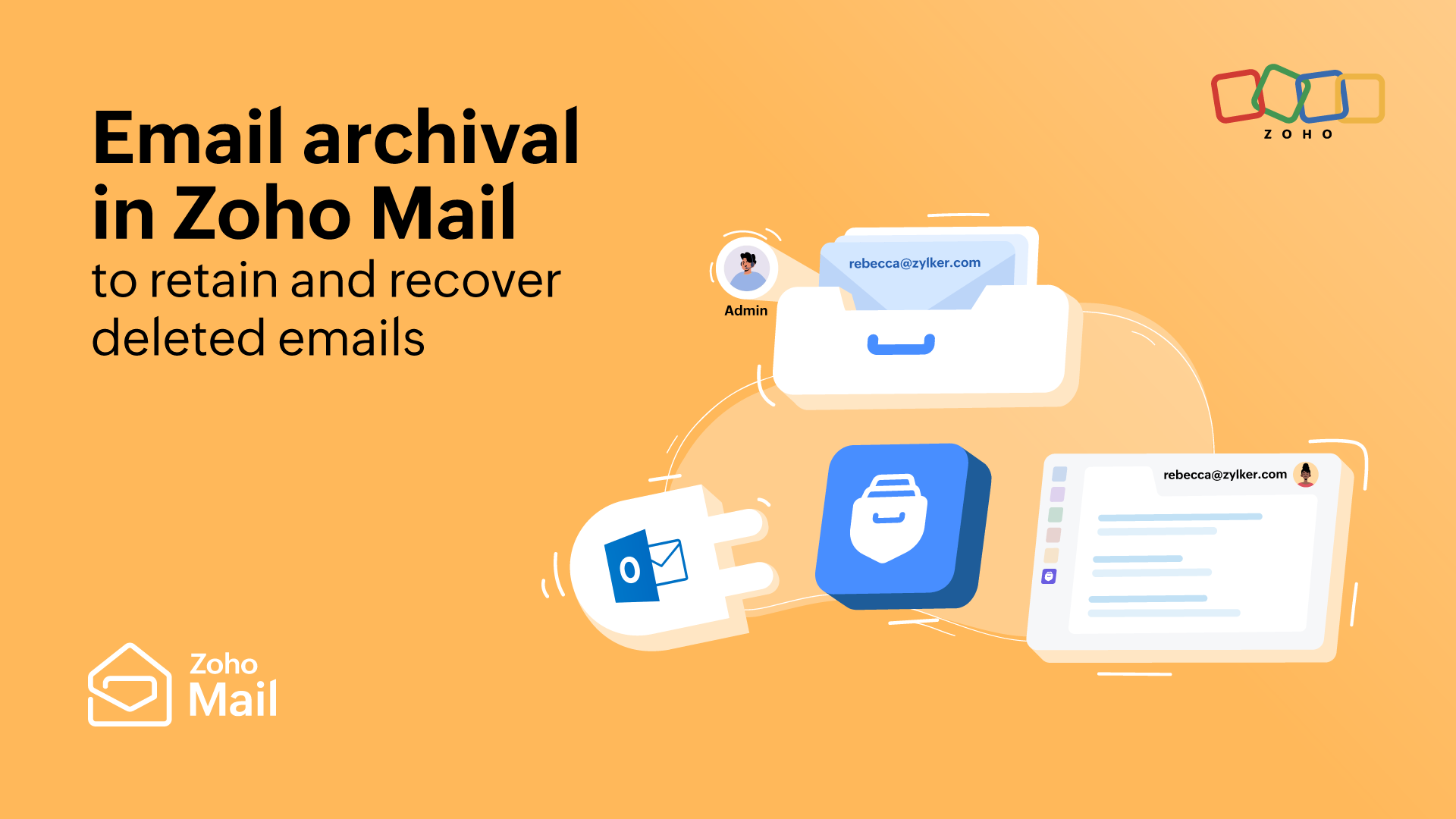 Email Archival in Zoho Mail to retain and recover deleted emails