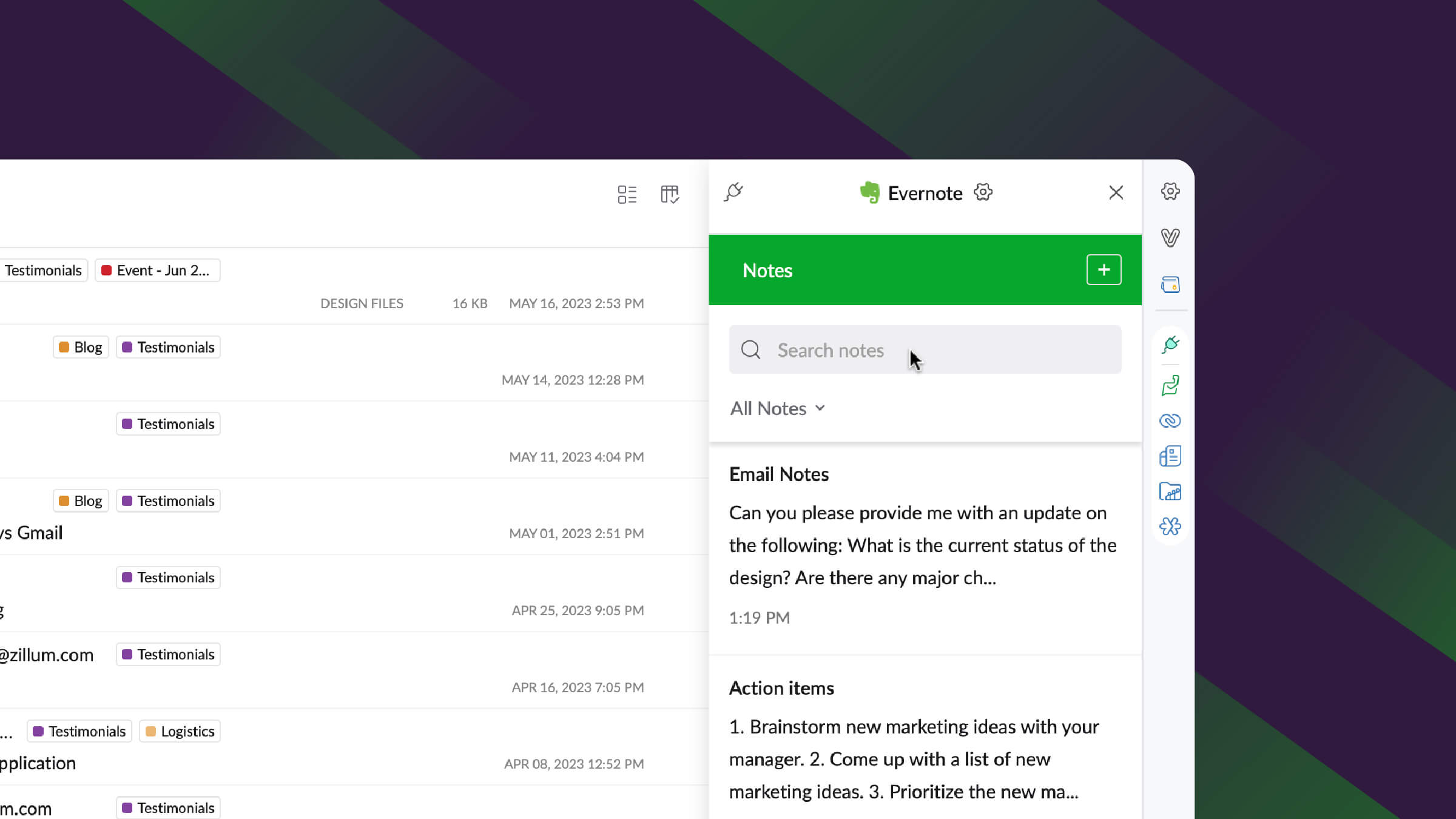 Evernote eWidget