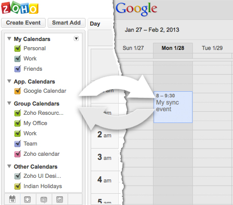 Latest Zoho Calendar Updates: Sync for Google Calendar, Birthday Calendar