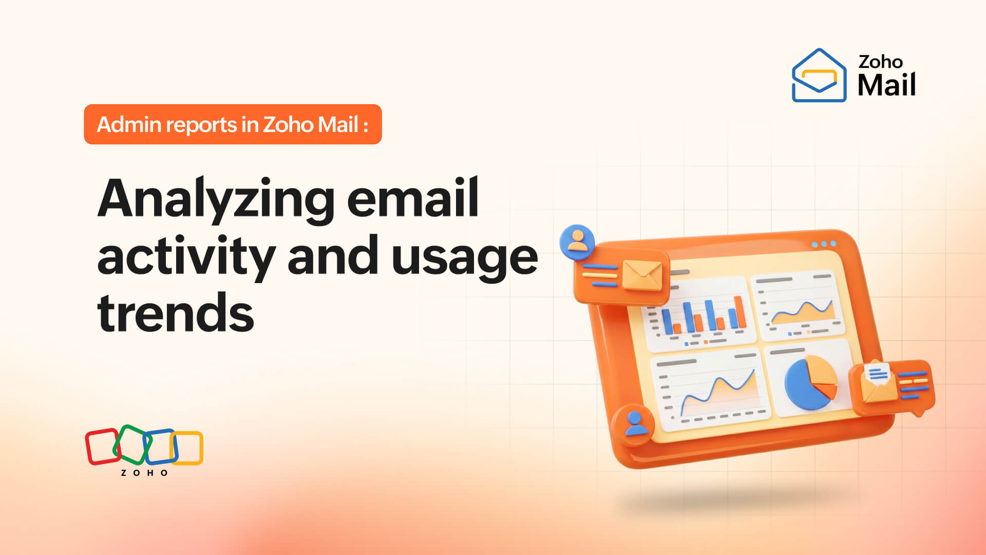 Tracking email activity and usage trends with Zoho Mail reports