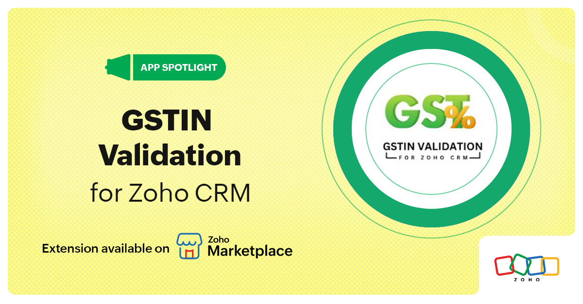 App Spotlight: GSTIN Validation for Zoho CRM