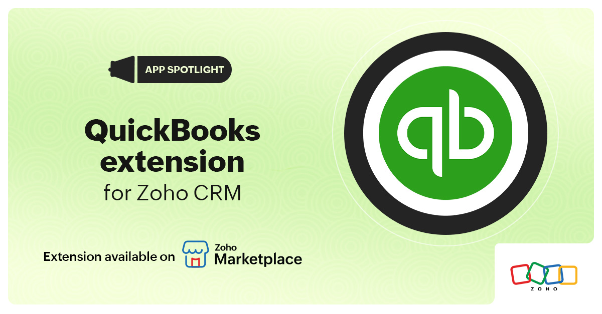 App Spotlight: QuickBooks Extension For Zoho CRM 