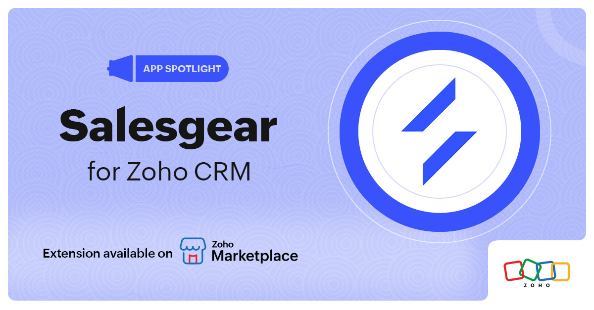 App Spotlight: Salesgear for Zoho CRM