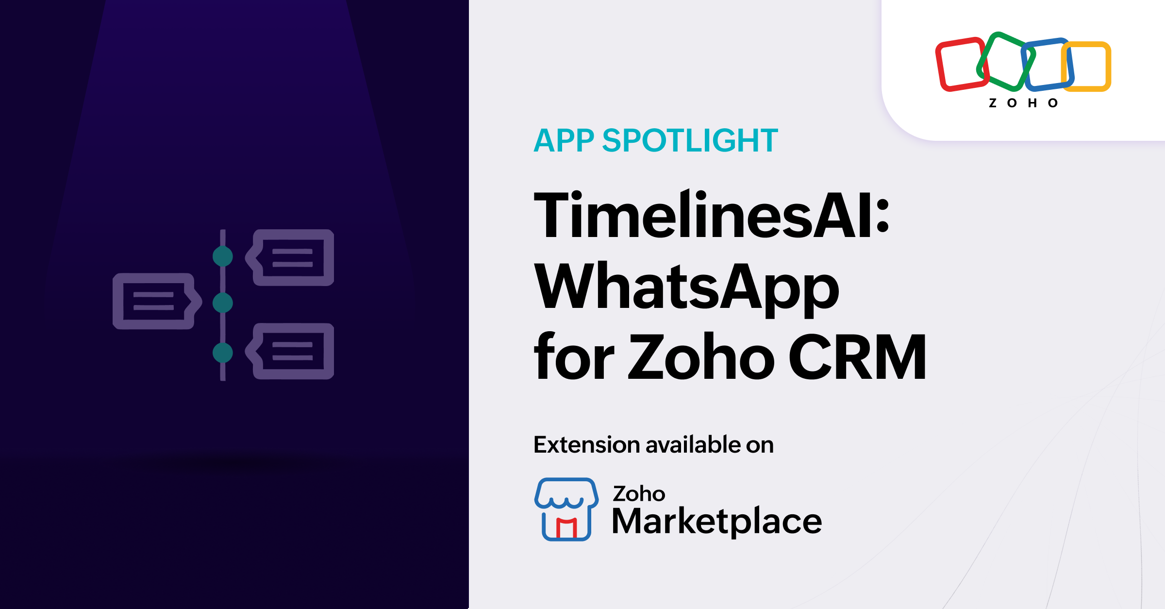 App Spotlight: WhatsApp for Zoho CRM by TimelinesAI