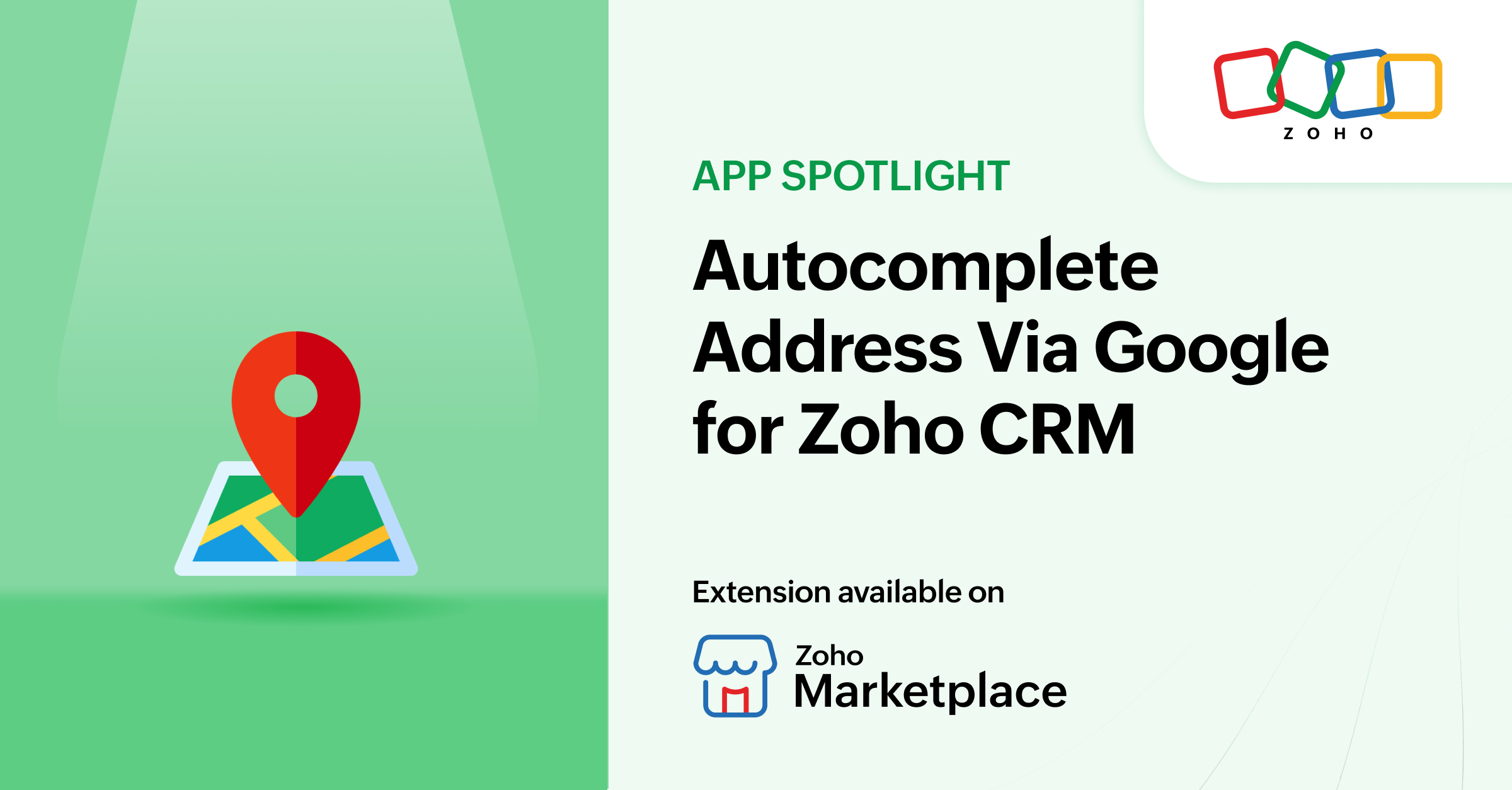App Spotlight: Autocomplete Address Via Google for Zoho CRM