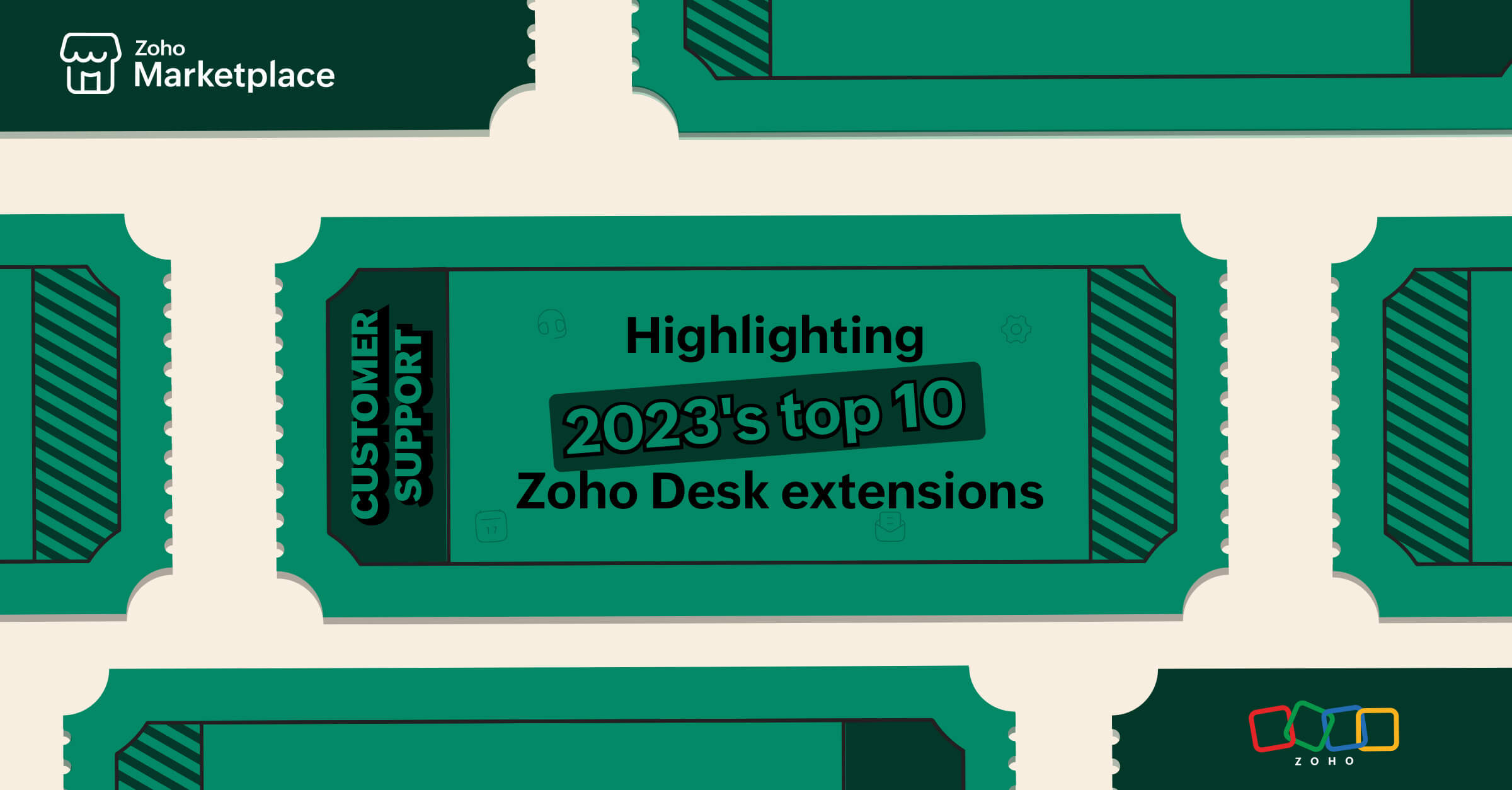 Highlighting 2023's top 10 Zoho Desk extensions