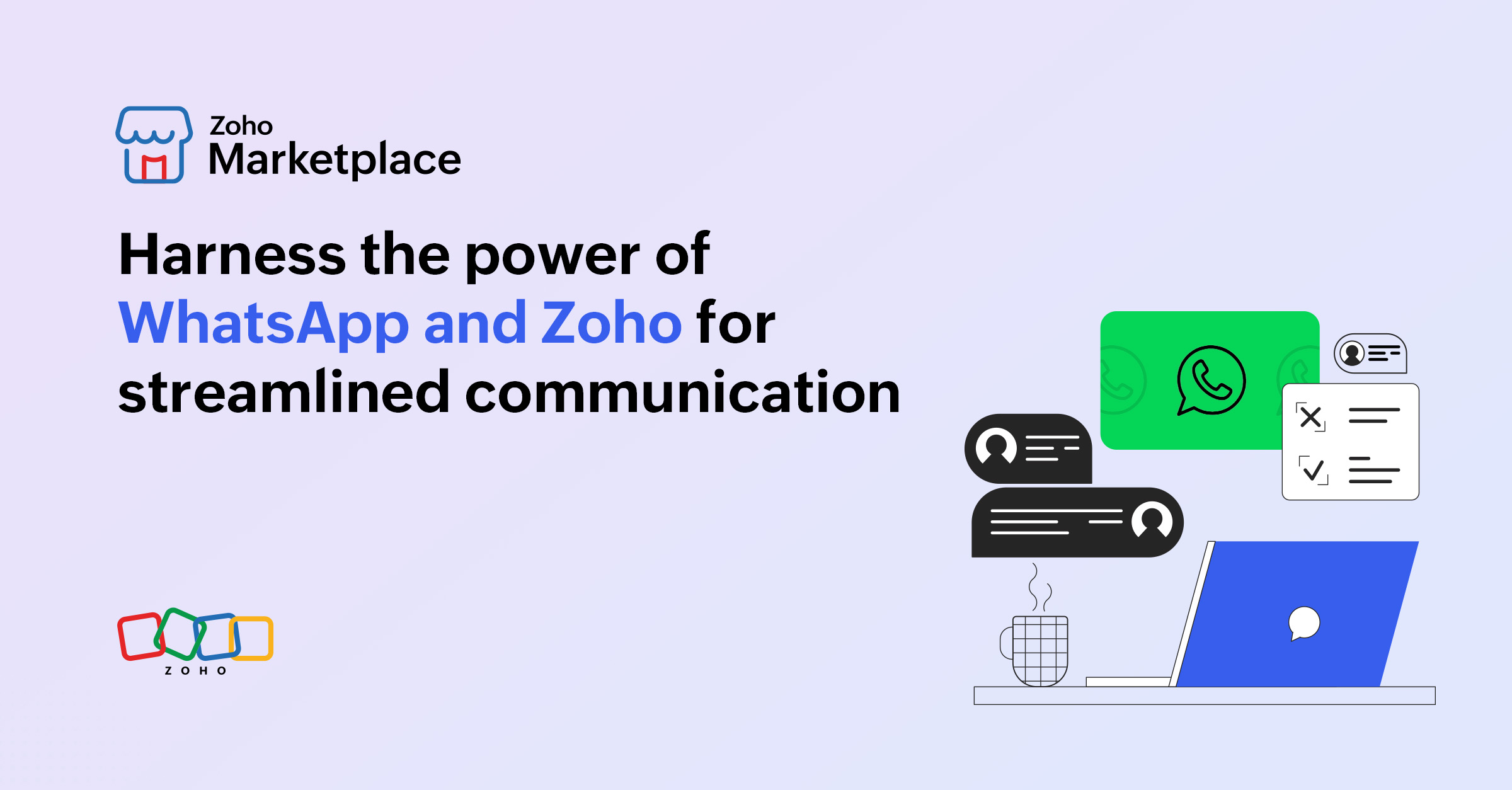 Harness the power of WhatsApp and Zoho for streamlined communication 