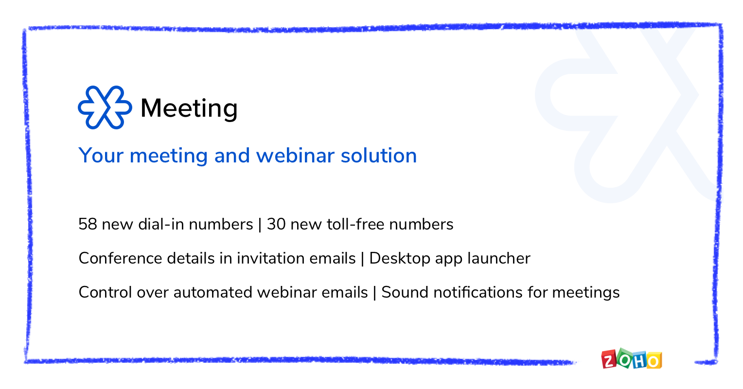 Recent updates in Zoho Meeting