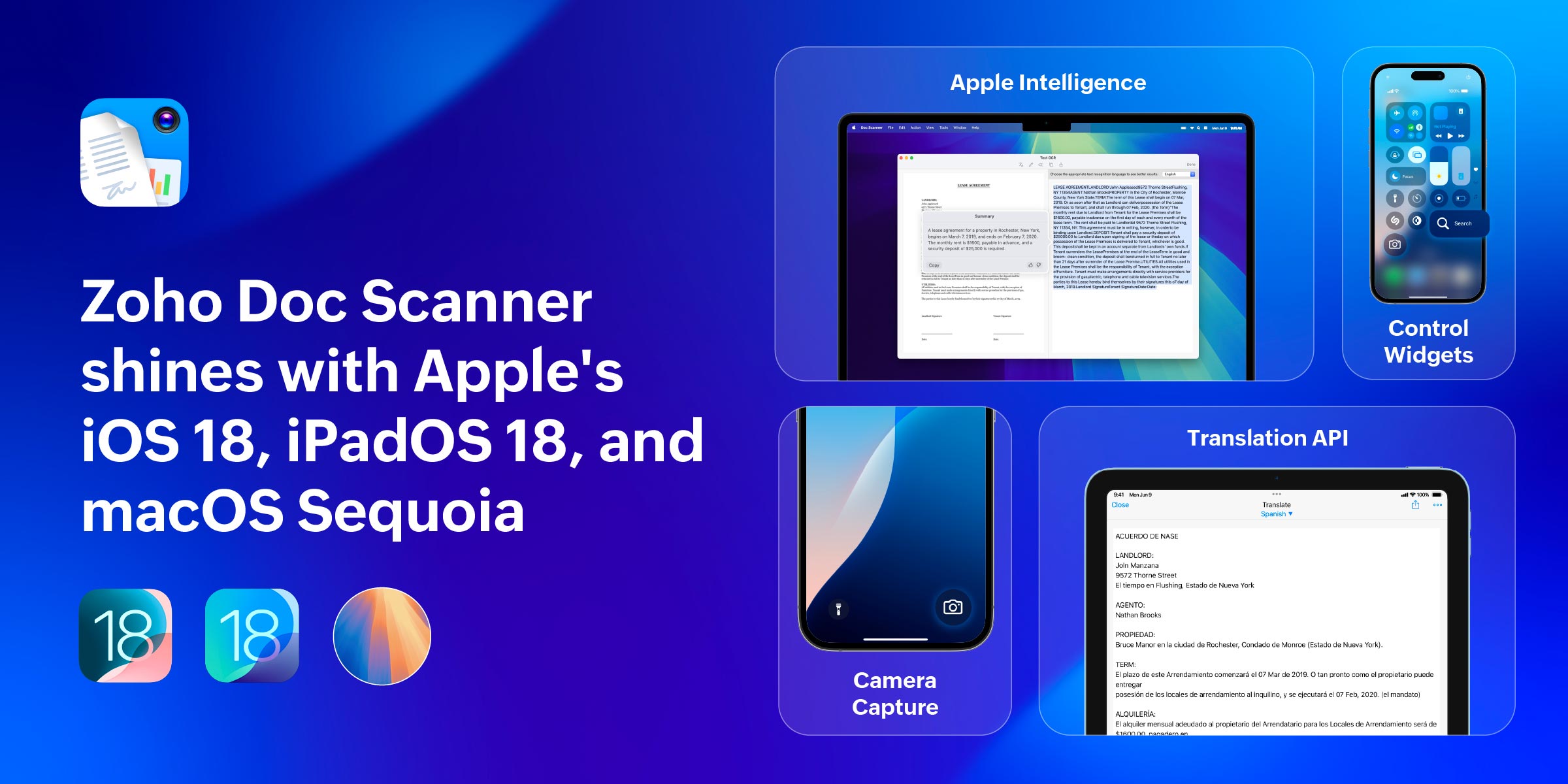 Zoho Doc Scanner shines with Apple's iOS 18, iPadOS 18, and macOS Sequoia