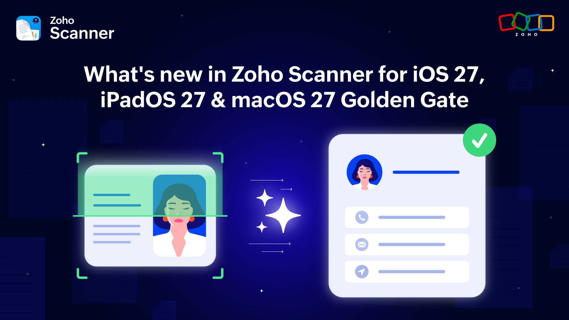 What’s new in Zoho Scanner for iOS 27, iPadOS 27, and macOS 27 Golden Gate