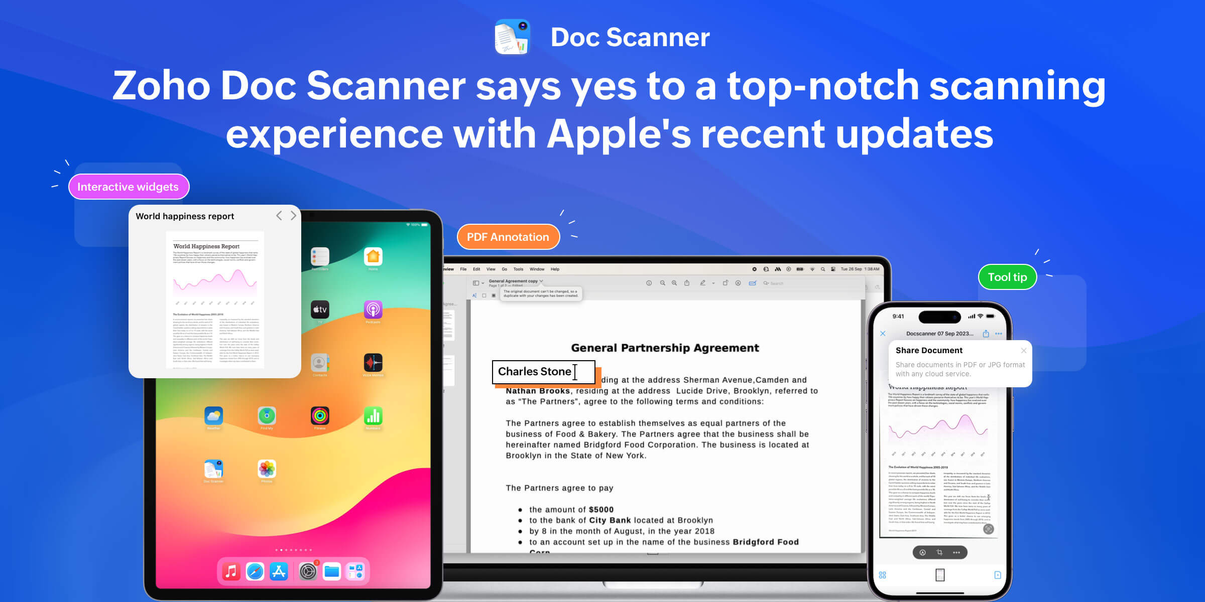 Zoho Doc Scanner says yes to a top-notch scanning experience with Apple's recent updates