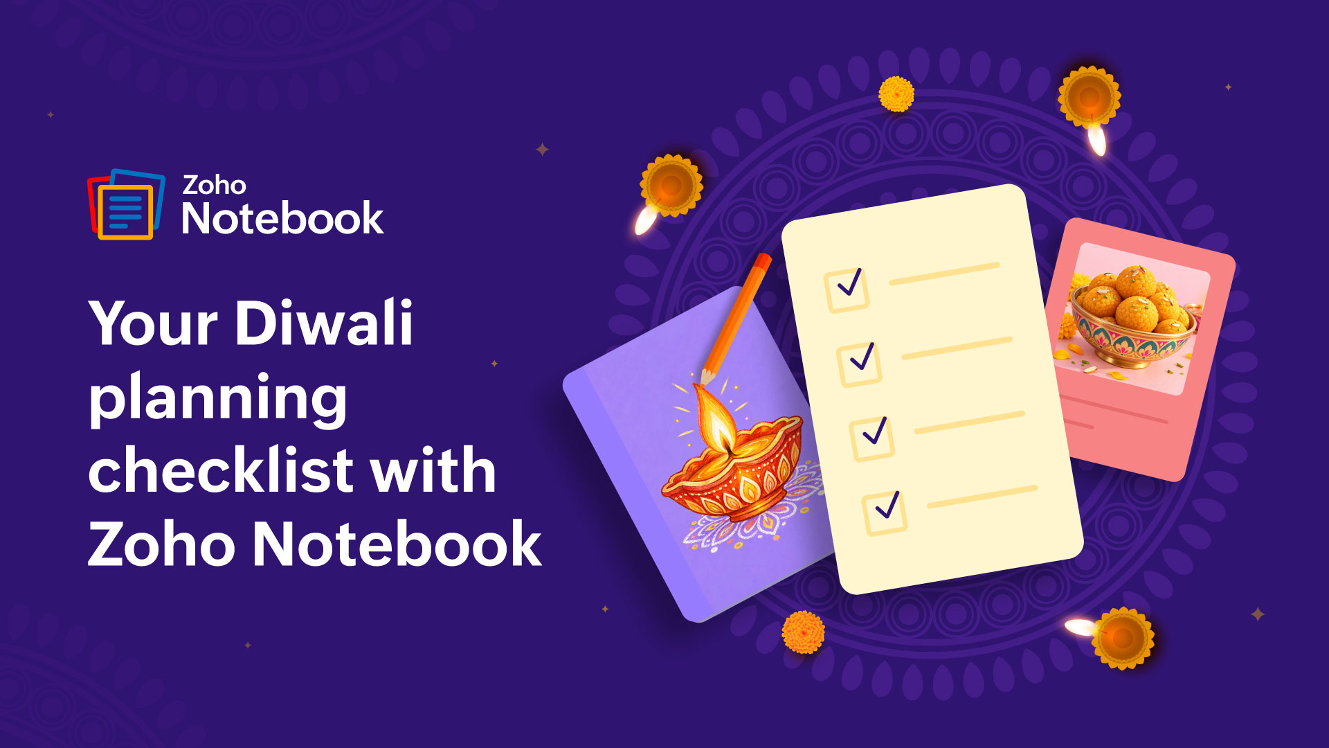 Diwali 2026: Your festive planning checklist with Zoho Notebook