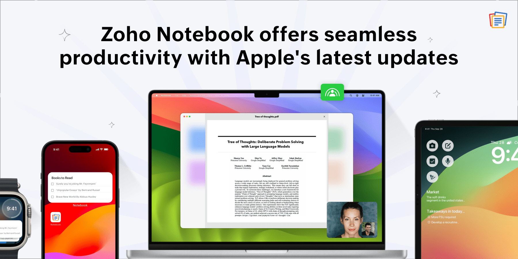 Zoho Notebook offers seamless productivity with Apple's latest updates