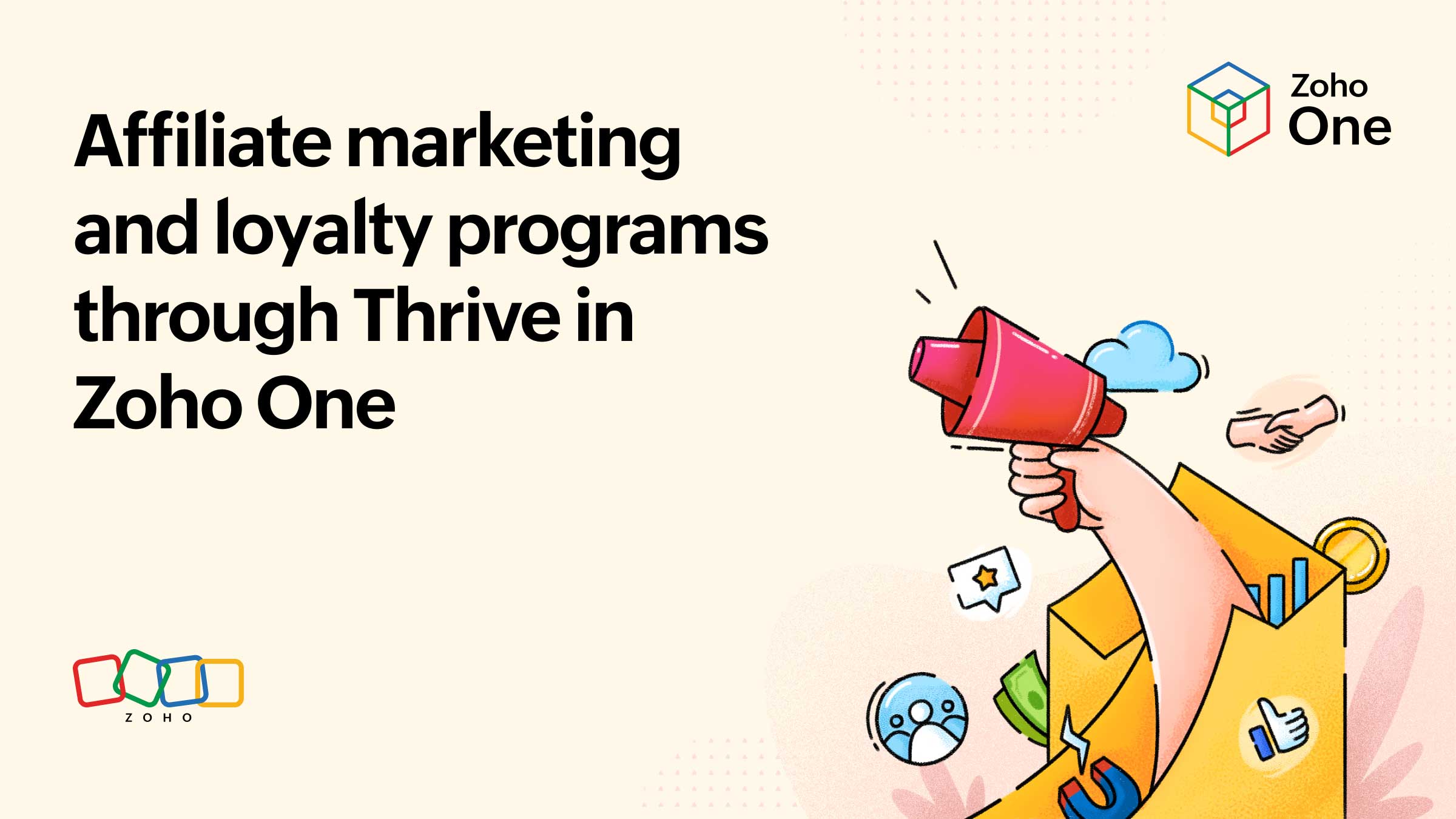 Affiliate marketing and loyalty programs through Thrive in Zoho One