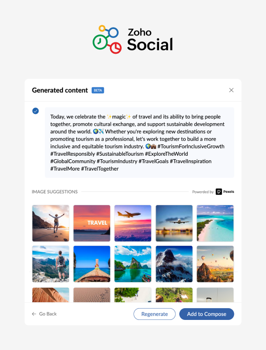 Content Generated with Zoho Social