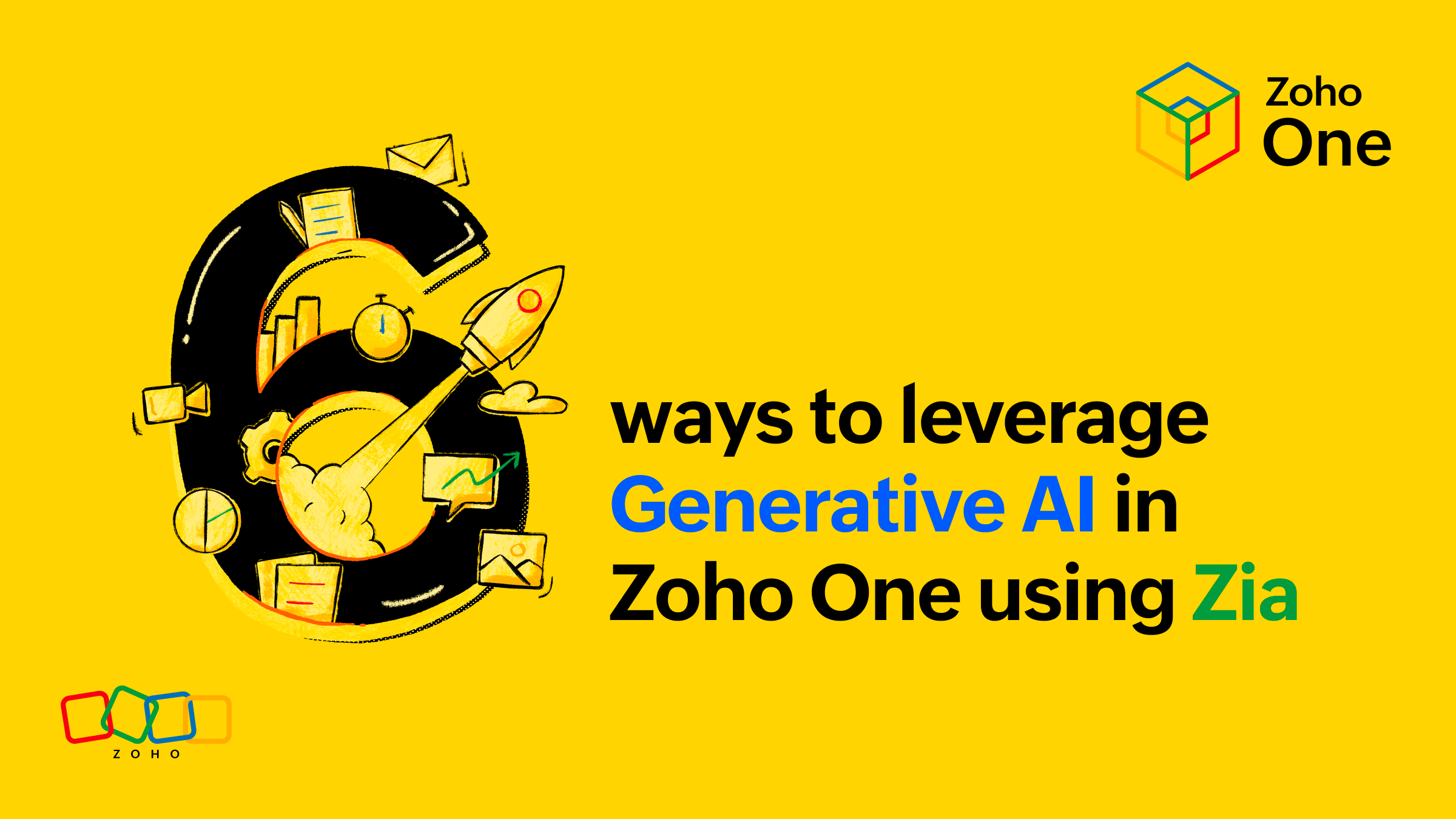 6 ways you can leverage Generative AI in Zoho One using Zia