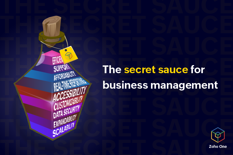 Zoho One as the secret sauce to run a successful business