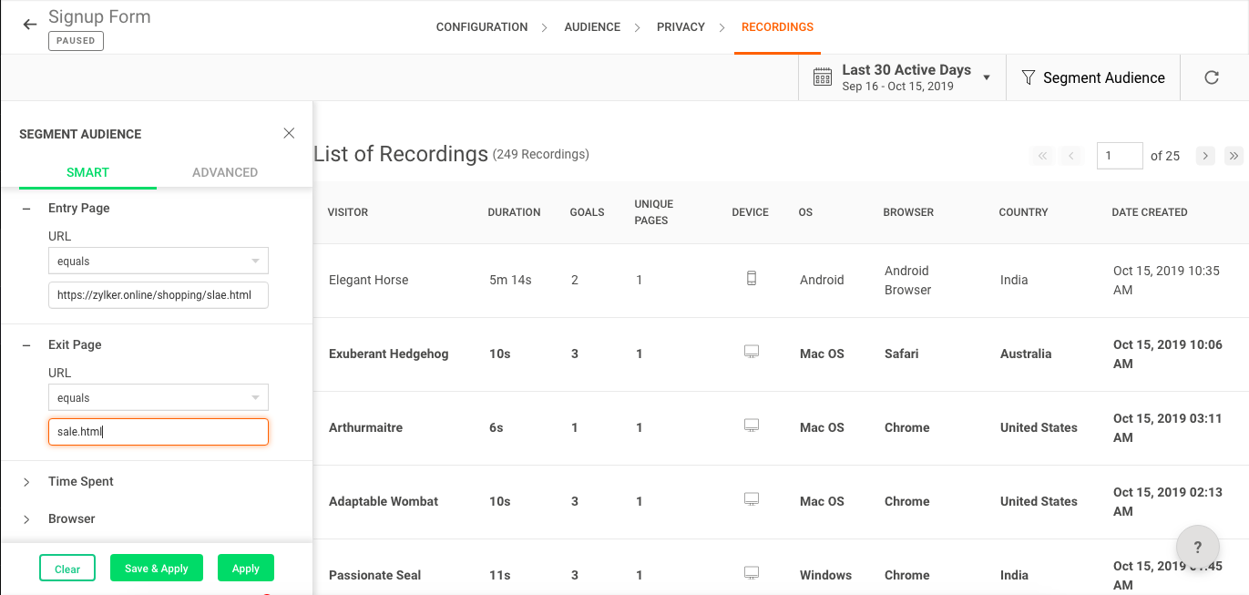 segmentation-in-session-recording