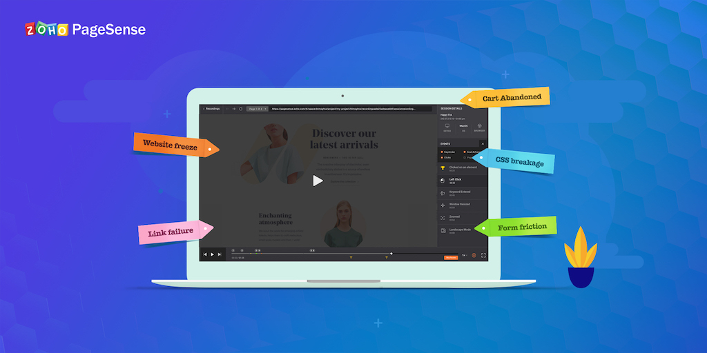 Zoho PageSense: Introducing Tagging in Session Recording
