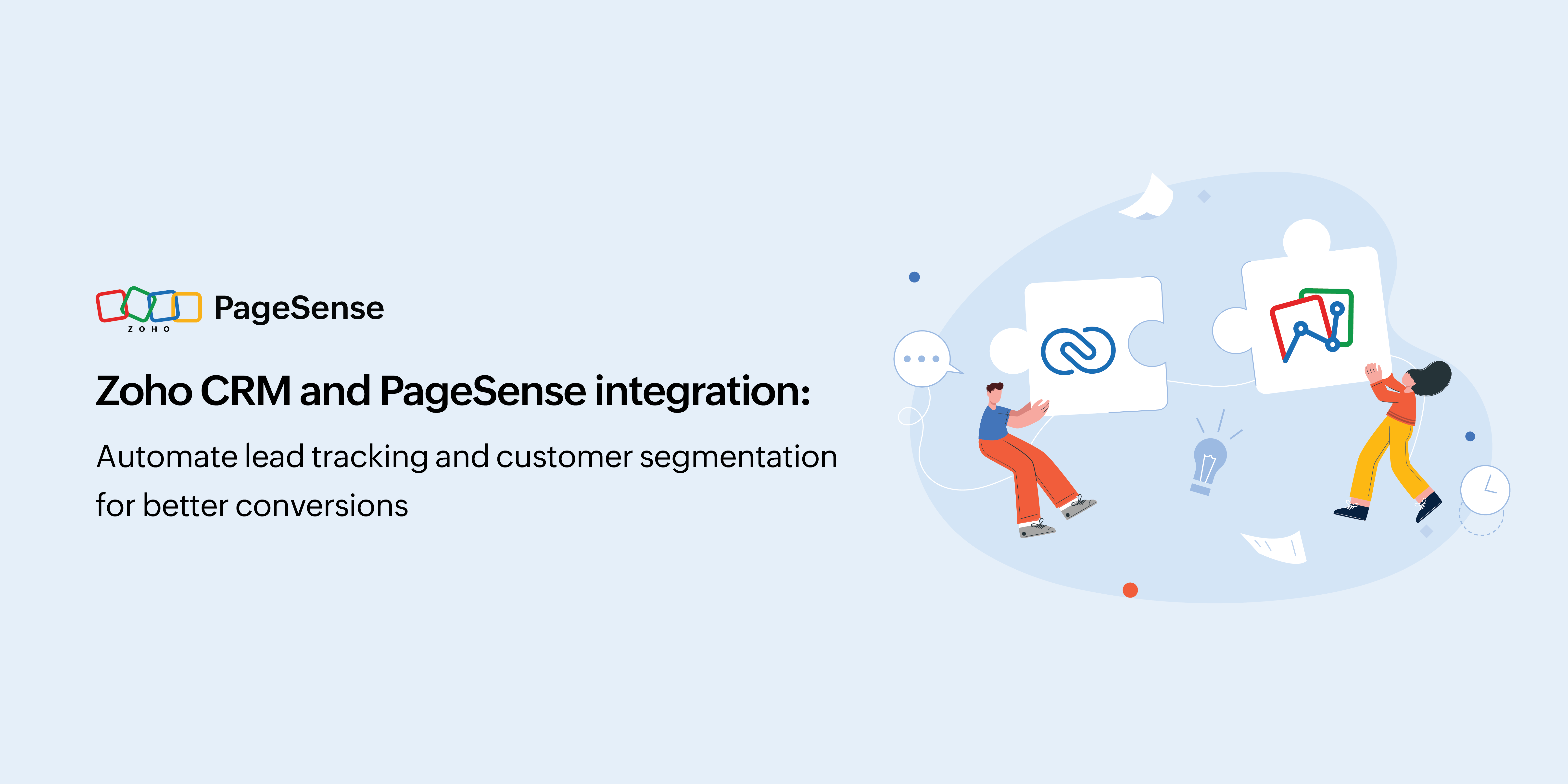 Zoho CRM and PageSense integration: Automate lead tracking and customer segmentation for better conversions