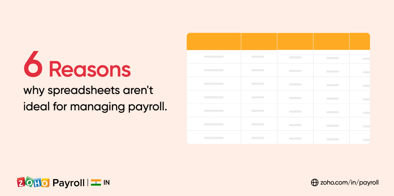 Spreadsheets are not good for doing payroll