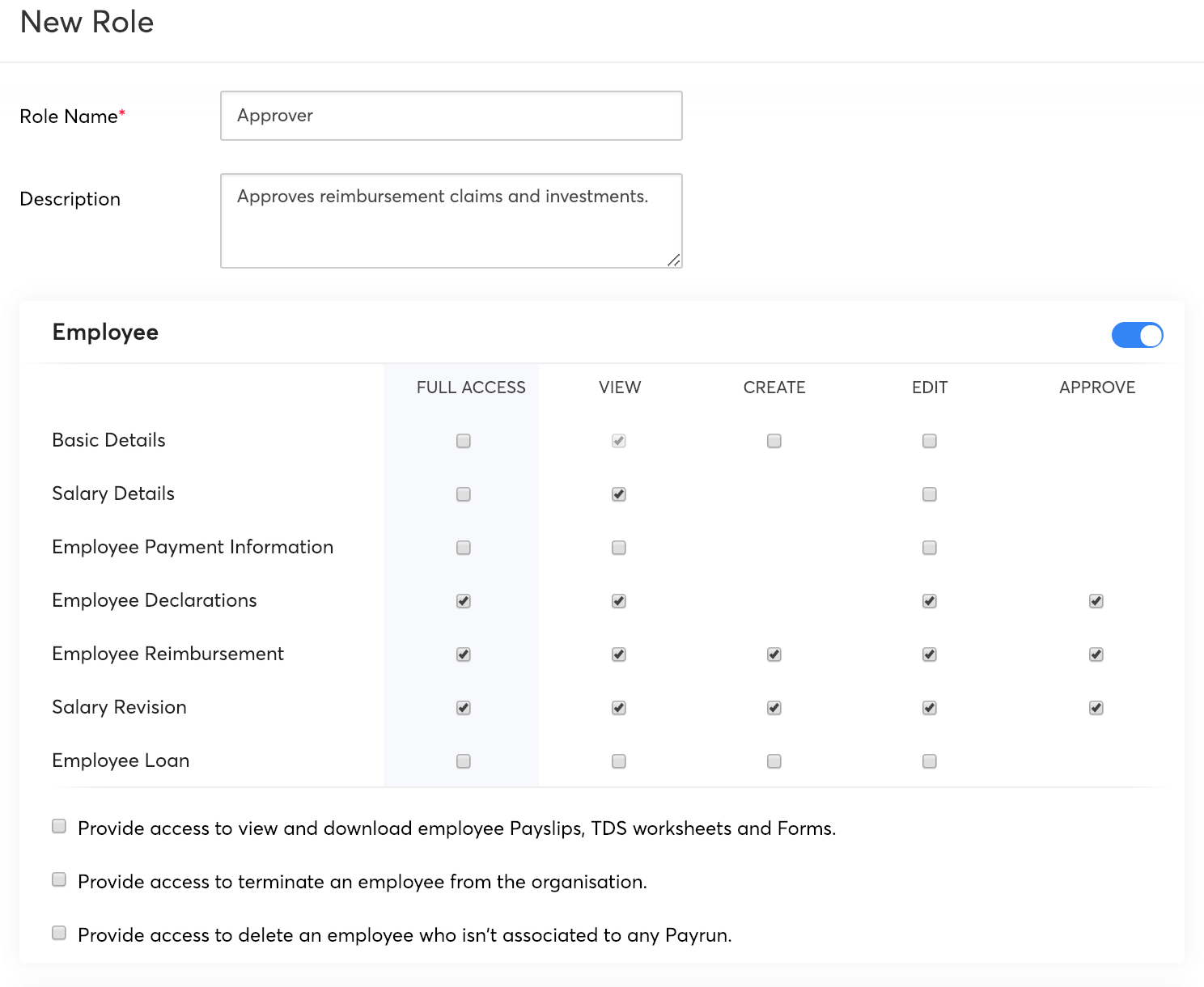 Users & Roles - Zoho Payroll