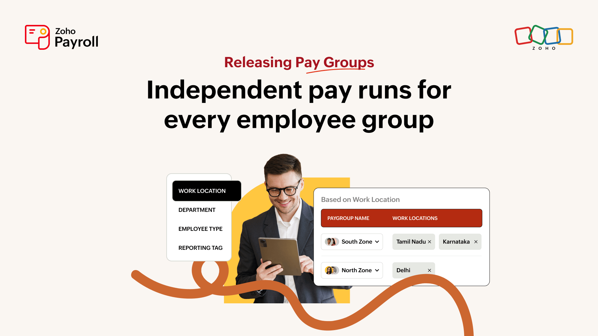 Run payroll in batches using Pay Groups, now with Zoho Payroll