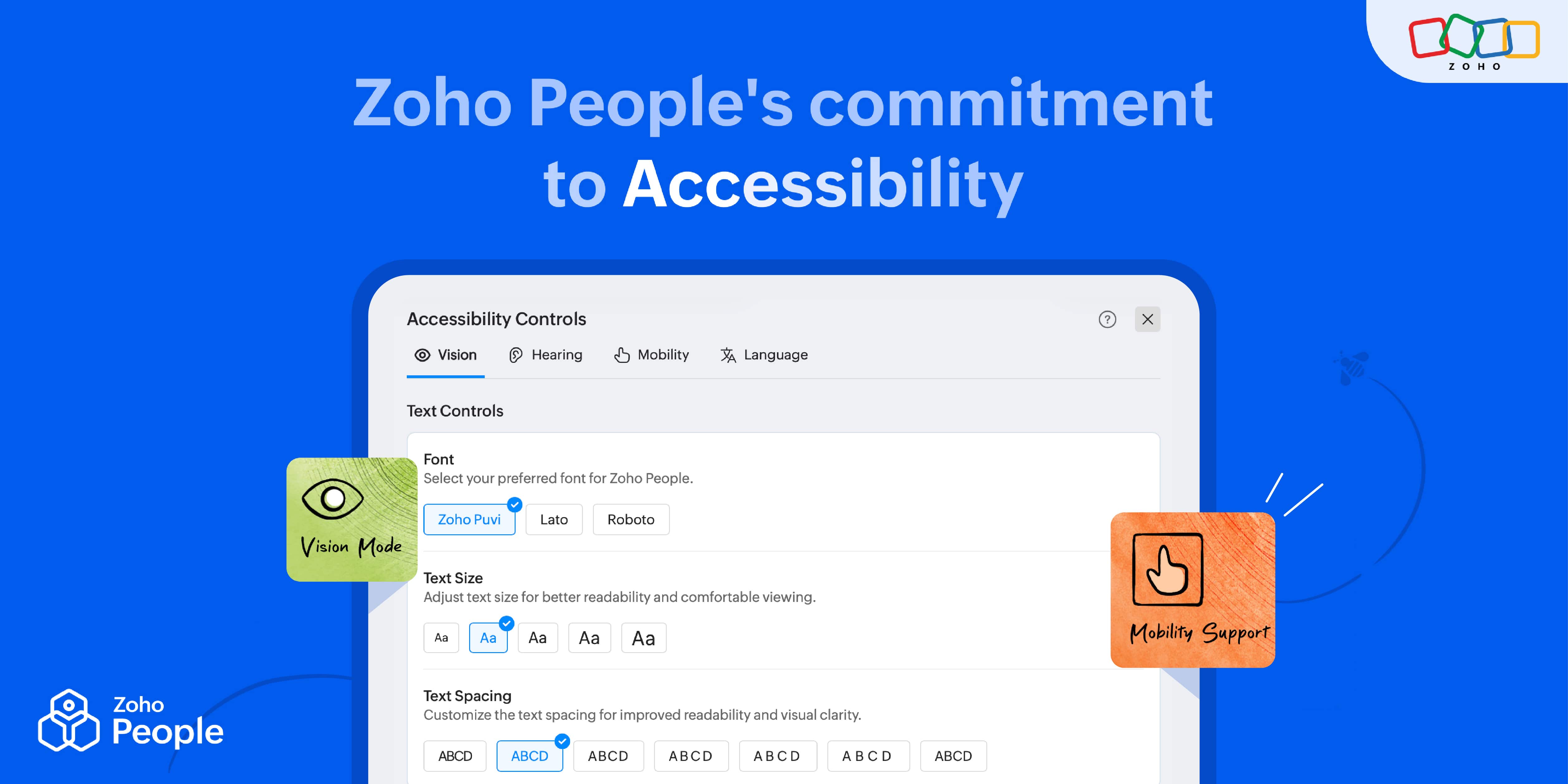 Accessibility in Zoho People: Our commitment to an inclusive HR experience