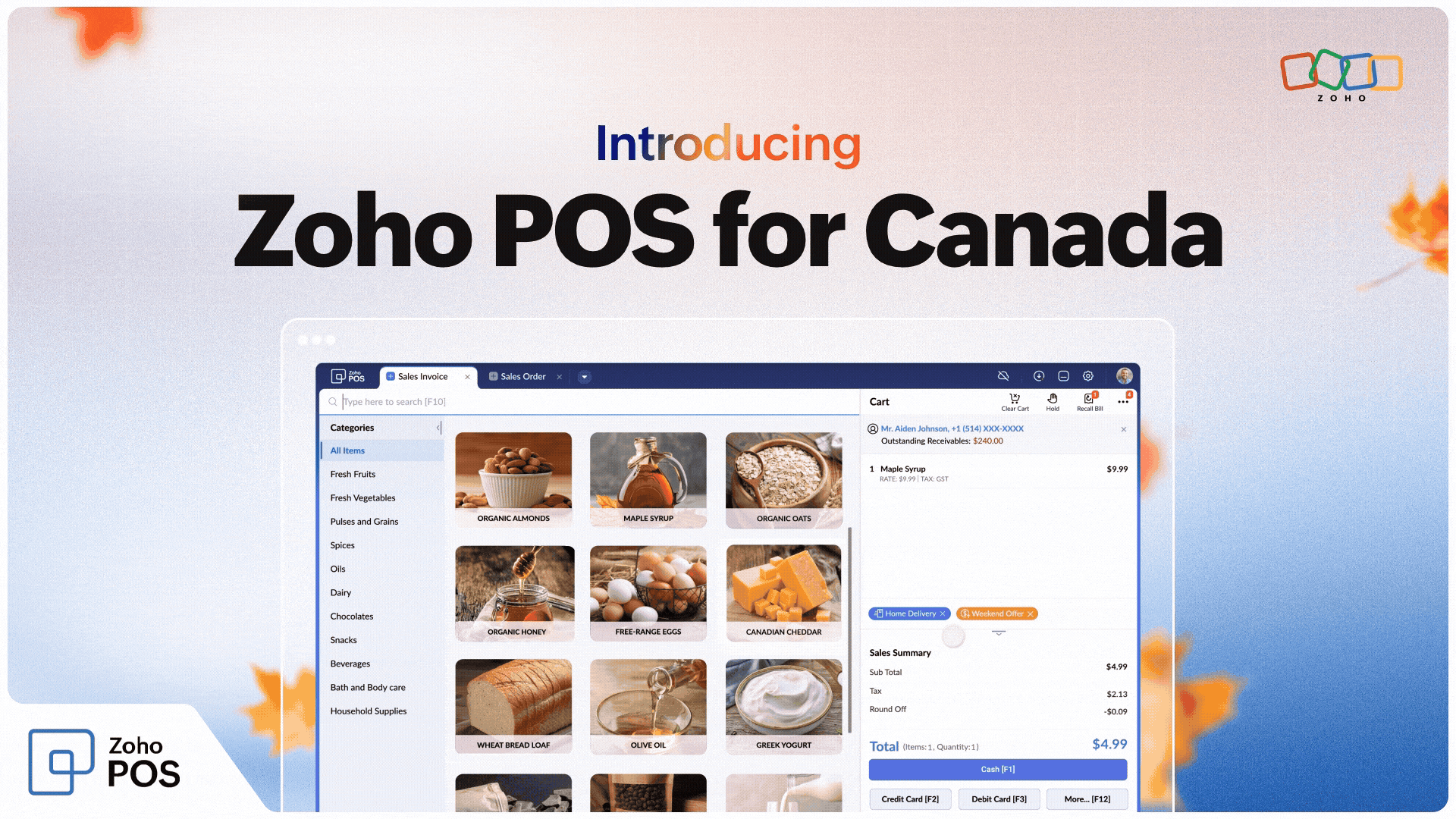 Introducing Zoho POS for Canada