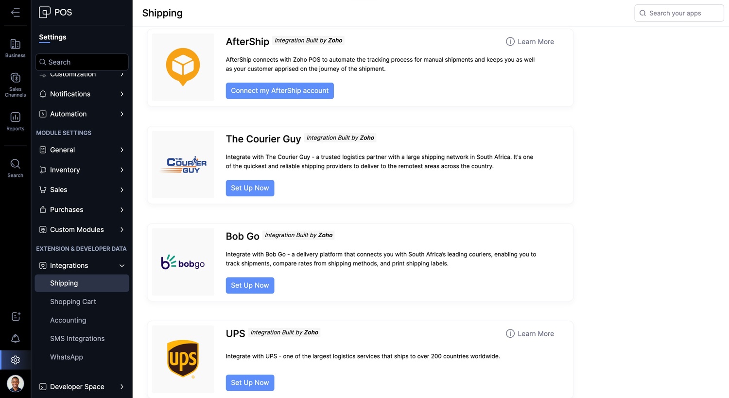 Shipping integrations image