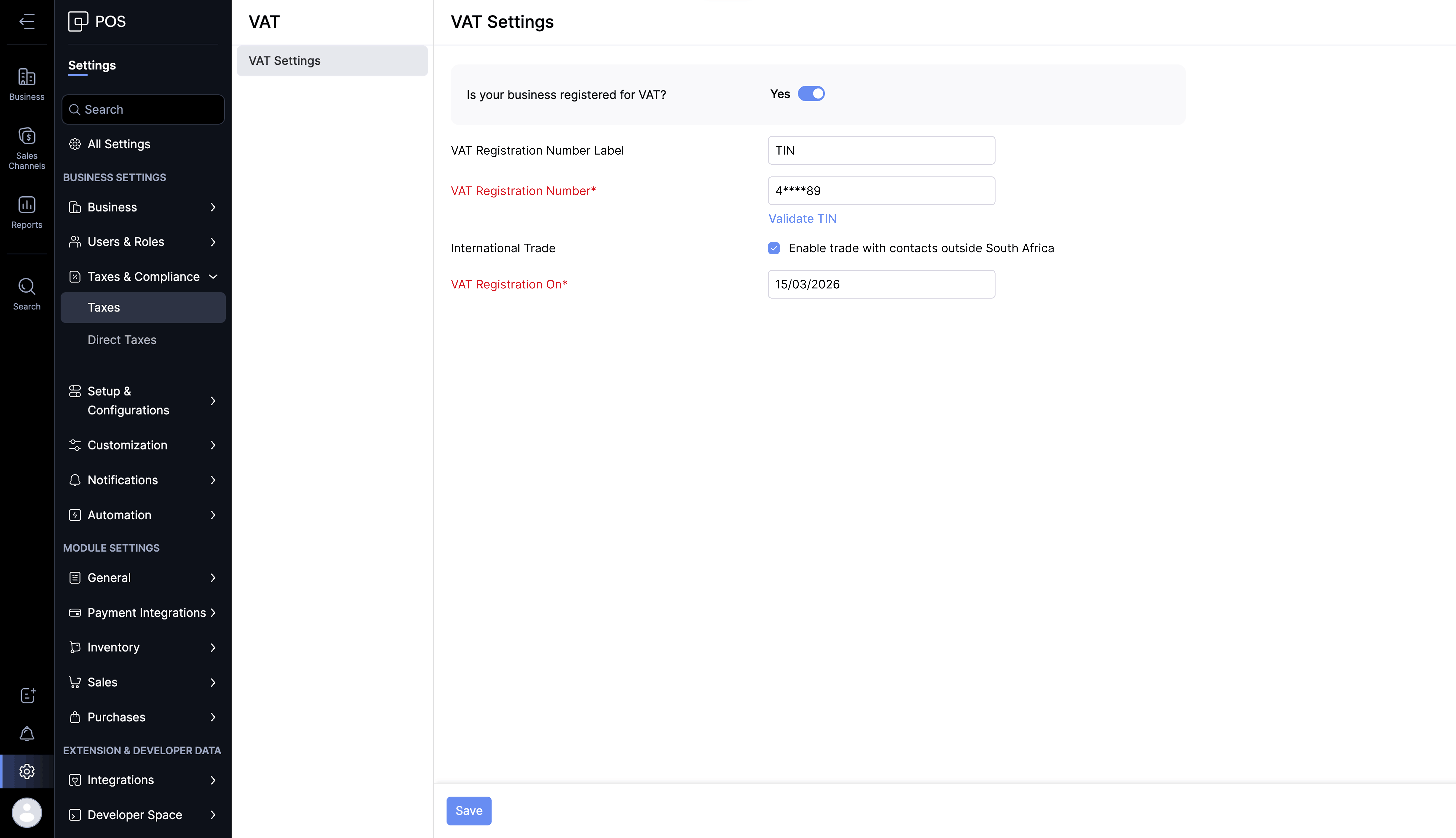 Tax configuration image