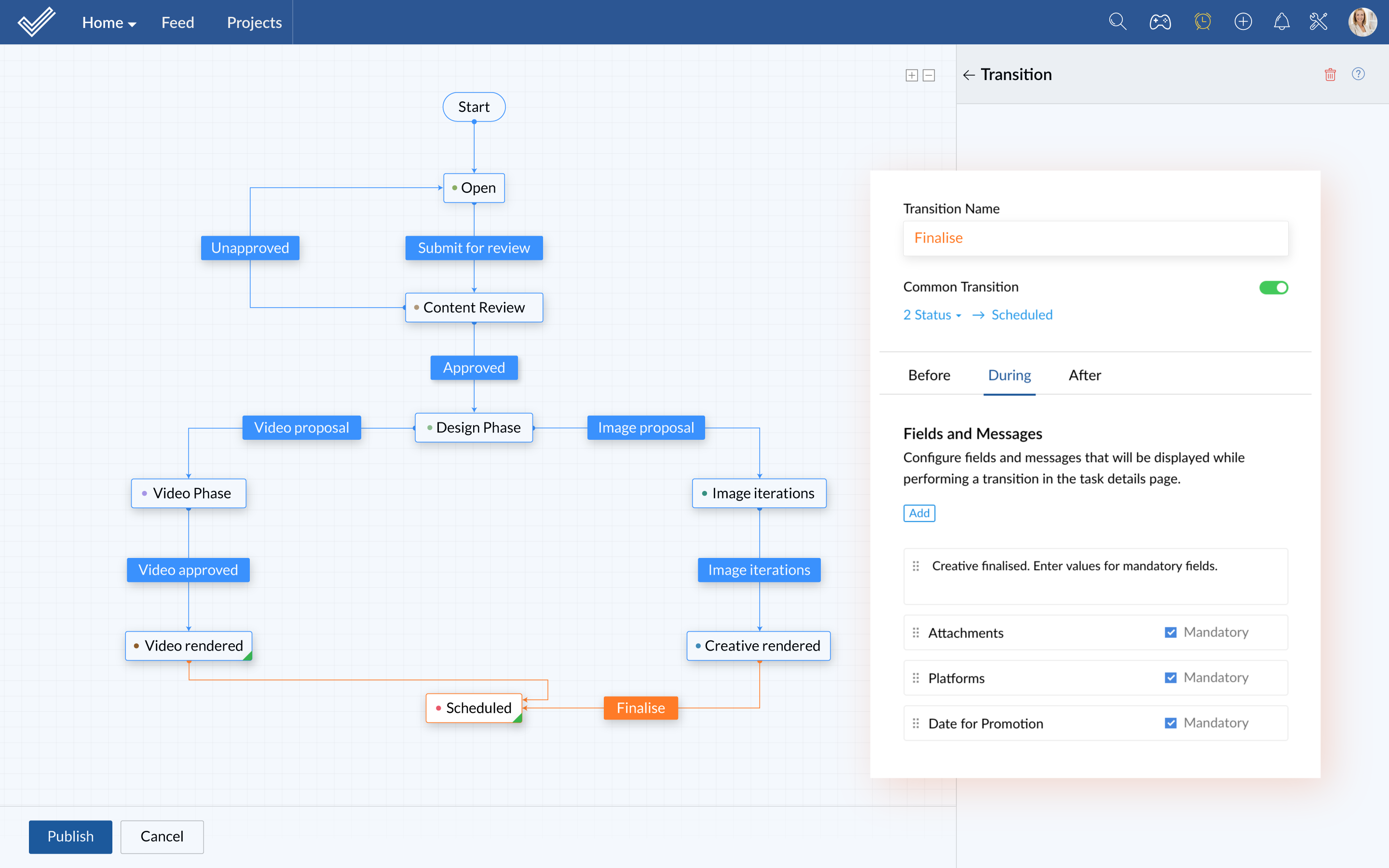 Blueprint Transitions