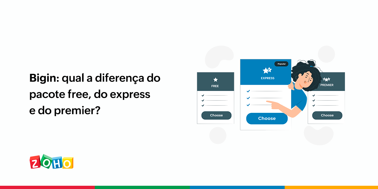 Bigin: qual a diferença do pacote free, do express e do premier?