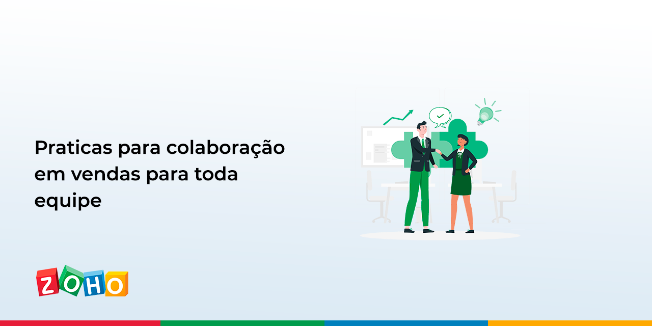 Práticas para colaboração em vendas para toda equipe