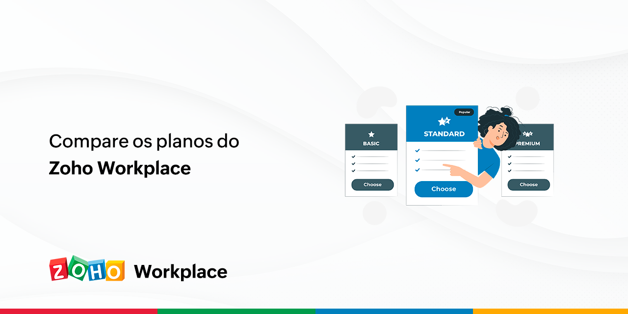 Compare os planos do Zoho Workplace