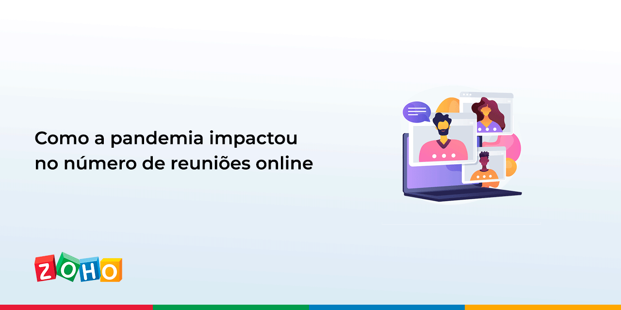 Como a pandemia impactou no número de reuniões online