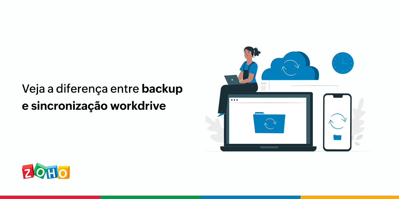 Veja a diferença entre backup e sincronização workdrive