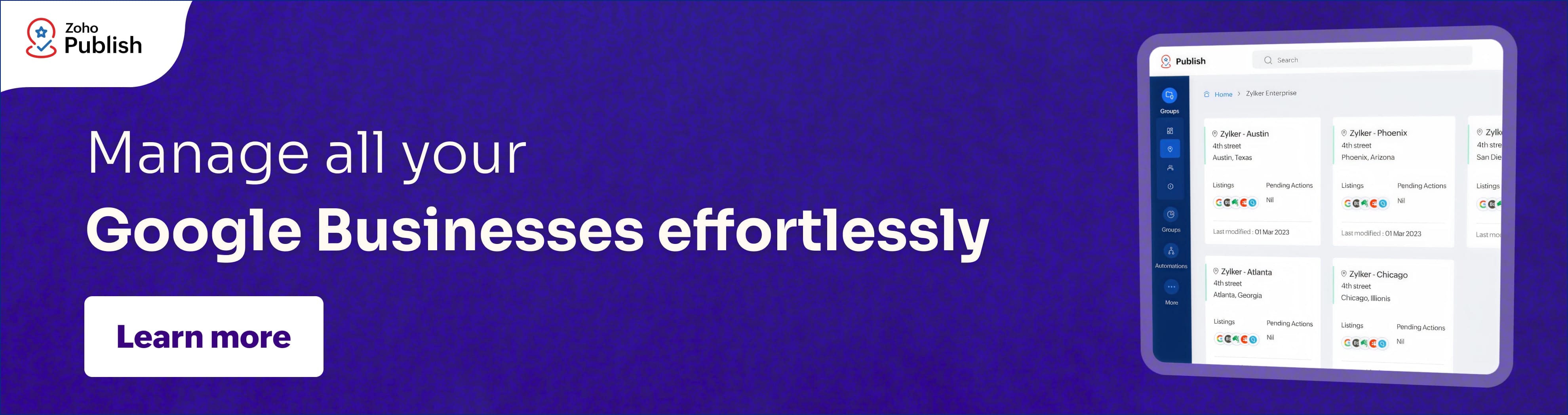 Manage Google Businesses effortlessly