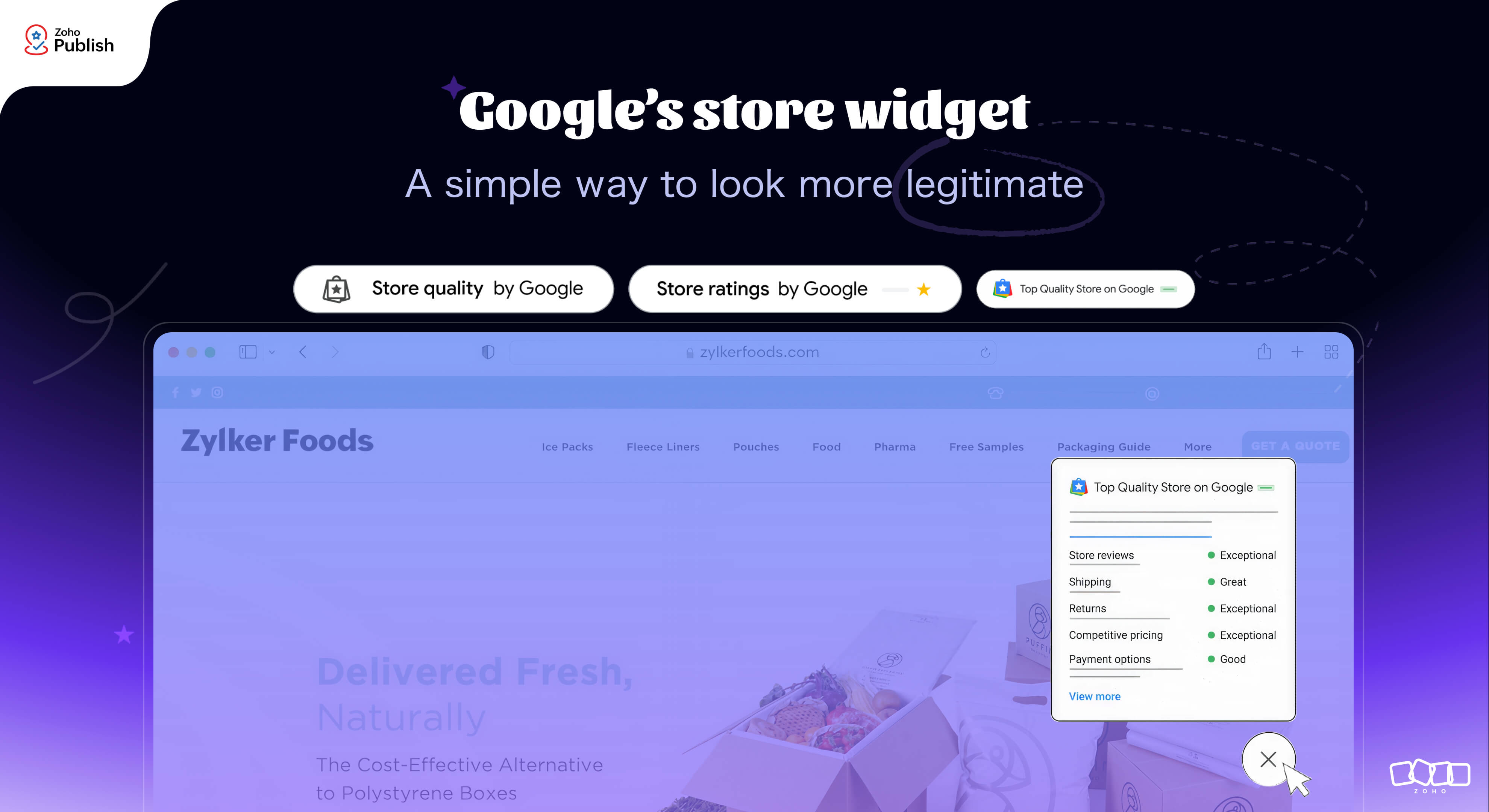 Google’s store widget: A simple way to look more legitimate
