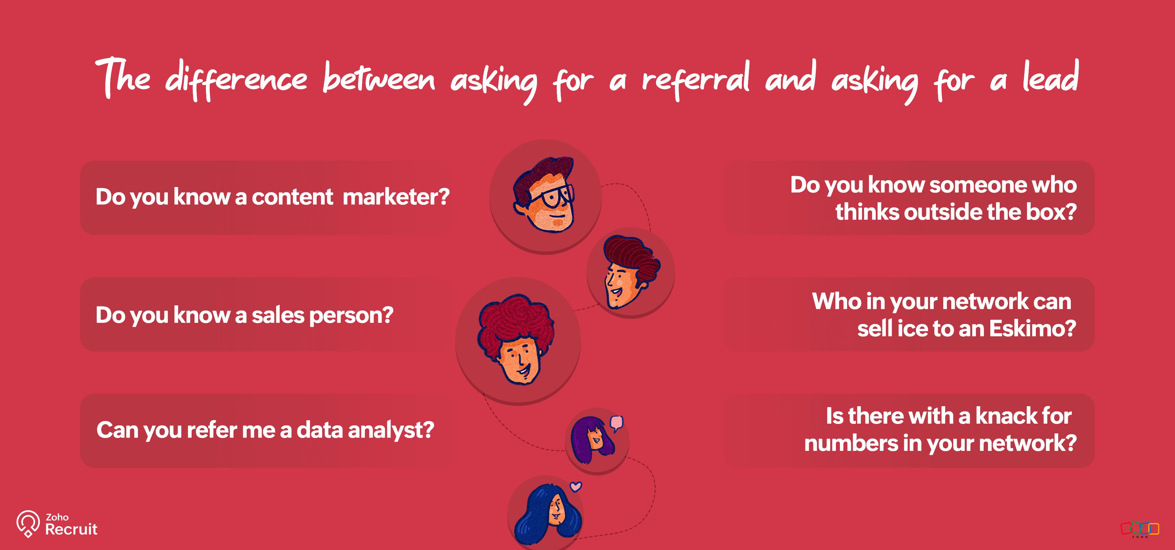 asking for employee referrals