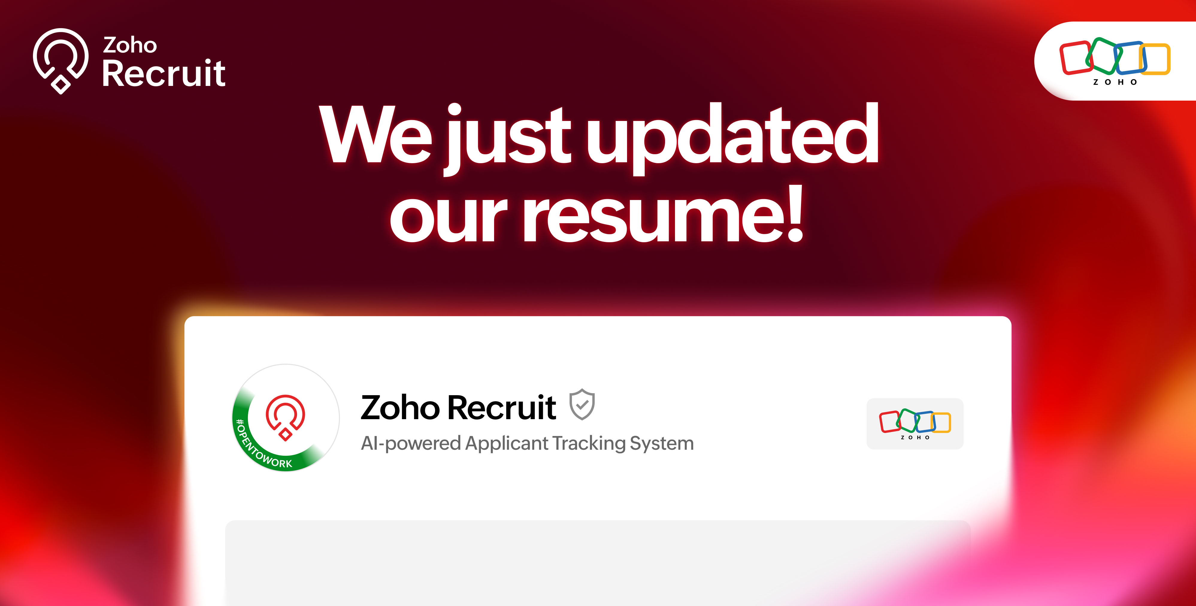 The year we had: Zoho Recruit in 2025