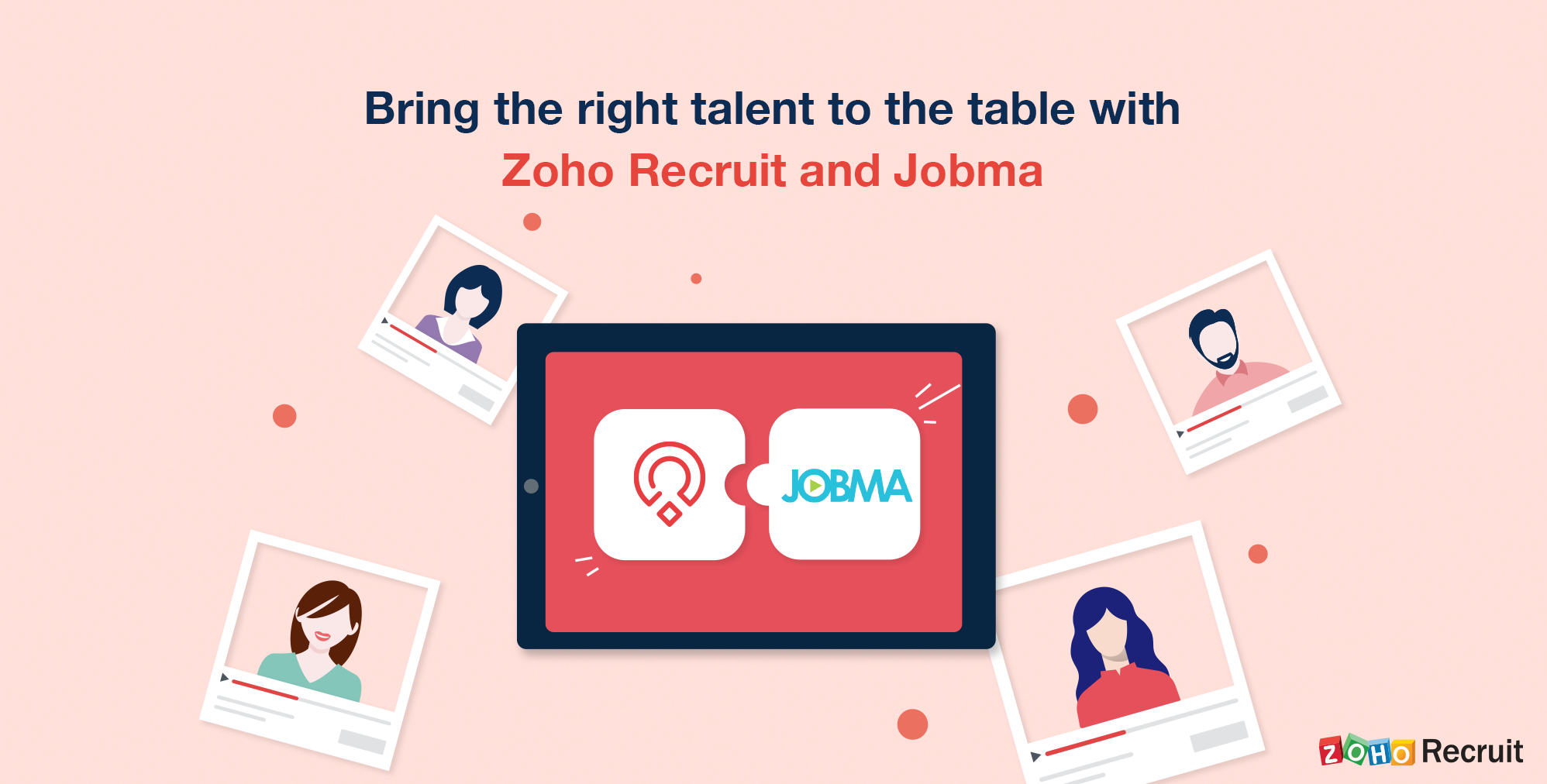 Zoho Recruit integrates with Jobma for video interviews  