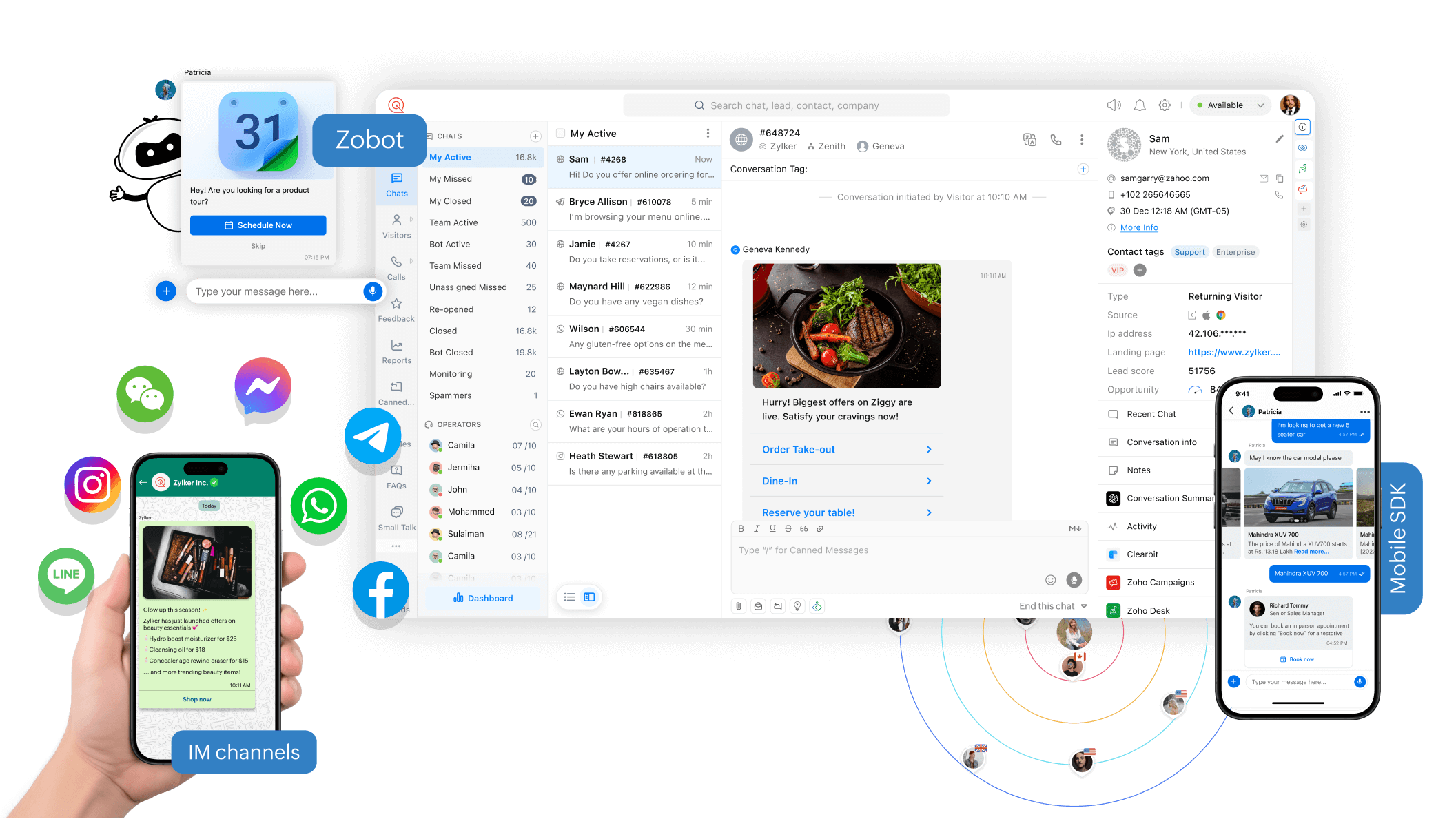 Drift alternatives Zoho SalesIQ