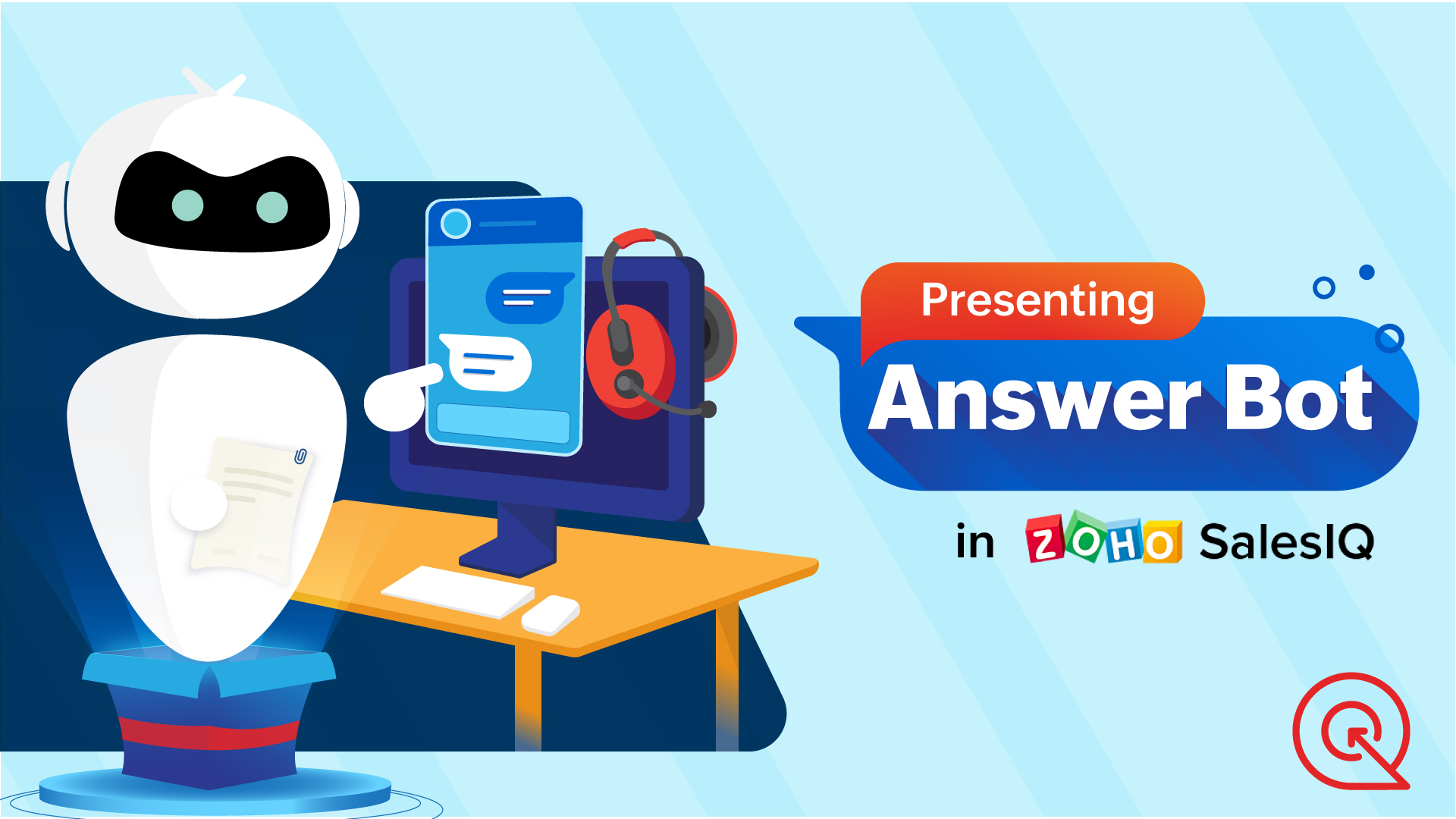 Presenting Answer Bot in Zoho SalesIQ