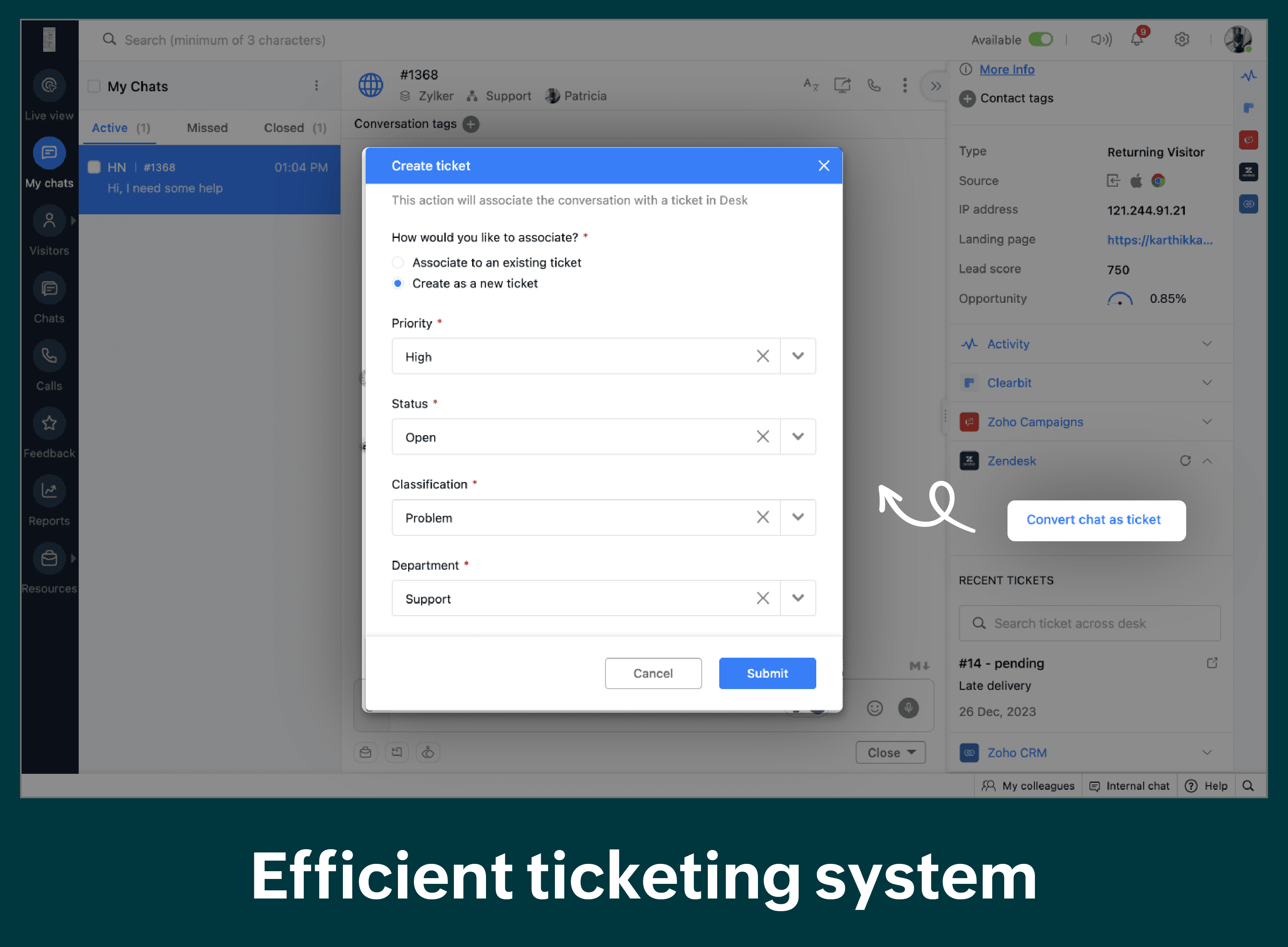 efficient ticketing system